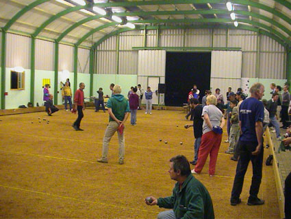 in der Halle